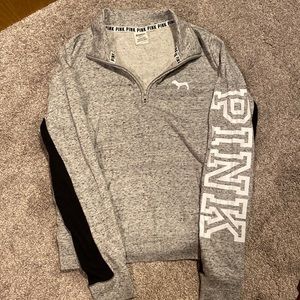 Pink 1/4 zip sweatshirt size Medium